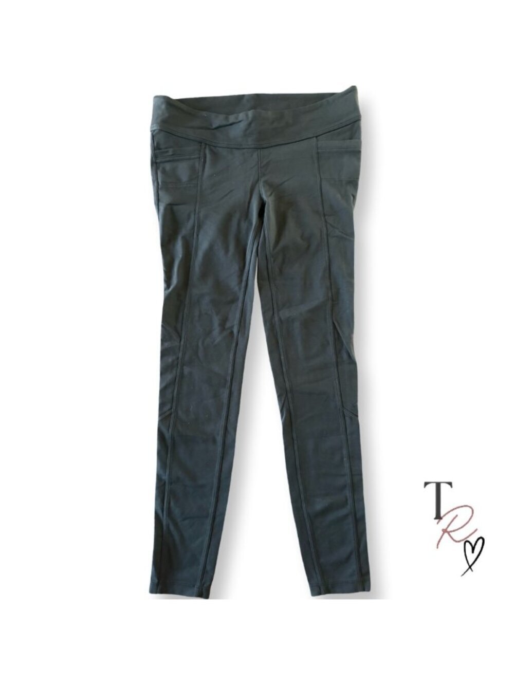 Athleta Supplex Back Pocket Tight Athletic Leggings Black Size Small